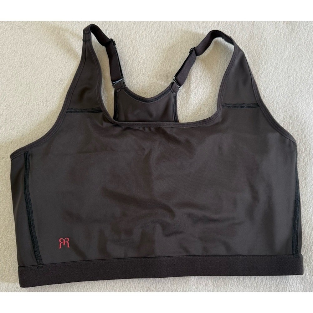 Ruby Ribbon Sport Demiette Bra Racerback Style 3042 Size 42 Black Level 4 NWOT